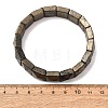 Natural Pyrite Beads Stretch Bracelets for Women Men BJEW-C097-06-05-3