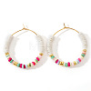 Bohemian Style Multicolor Shell Earrings Hoop Earrings VX2278-5-1