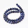 Natural Grade AA Dumortierite Quartz Round Bead Strands X-G-P075-43-4mm-3