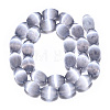 Dyed Natural Selenite Beads Strands G-T138-232B-2