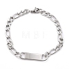 304 Stainless Steel ID Bracelets STAS-B021-20P-3