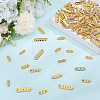 120Pcs 4 Styles Alloy Crystal Rhinestone Spacer Bars FIND-ME0004-07G-4