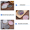 6Pcs 3 Colors Oval Resin Palette MRMJ-PH0001-60-7