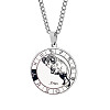 Non-Tarnish Unisex 201 Stainless Steel Constellation Pendant Necklaces NJEW-T011-LA721-1-1