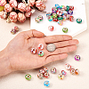  60Pcs 15 Colors Transparent Resin European Rondelle Beads RPDL-TA0001-05-4