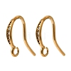 304 Stainless Steel Rhinestone Earring Hooks STAS-B128-42G-1