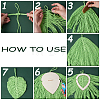 1 Set Wood Macrame Leaf/Flower Cutting Template DIY-BC0009-99-4