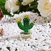 Handmade Blown Glass Cactus Figurines JX535A-4