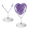Iron Moon Mineral Rock Display Stands ODIS-WH0030-240P-1