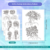 4 Sheets 11.6x8.2 Inch Stick and Stitch Embroidery Patterns DIY-WH0455-038-2