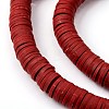 Handmade Polymer Clay Beads Strands CLAY-R089-8mm-Q103-3