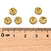 Brass Rhinestone Spacer Beads RB-A014-L7mm-01G-2