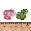 Baking Paint Transparent Glass Beads DGLA-N018-10-3
