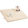 7-Slot Wooden Place Card Display Stands ODIS-WH0029-52A-1