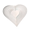 Heart 201 Stainless Steel 3D Rotating Hanging Wind Spinner STAS-C166-03B-P-1