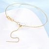 Brass Slider Adjustable Bracelet Making KK-P302-01G-3