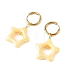 Acrylic & 202 Stainless Steel Stud Earrings EJEW-JE07448-6