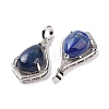 Natural Lapis Lazuli Dyed Pendants G-H283-04P-19-3