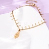 Ocean 304 Stainless Steel Charm Anklets for Women SA-CBA3D94-04A-G-3