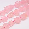 Natural Rose Quartz Beads Strands X-G-G543-07D-1