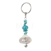 Synthetic Turquoise Keychain KEYC-JKC00843-01-1