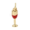 Brass Enamel Pendants KK-CBA960E-02A-G-1