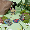 DIY 4Pcs Elephant Diamond Painting Keychain Kits DIY-SC0016-88-4