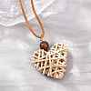 Boho Woven Rattan Pendant Long Necklaces WD-CBA76F6-01A-2