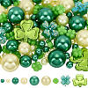 122Pcs 9 Styles ABS Imitation Pearl Beads & PP Plastic Beads & Opaque Acrylic Beads & Transparent Resin Cabochons KY-SP0001-79-1