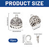 10Pcs Alloy Pendant Bails FIND-CA0011-52B-2