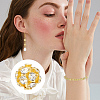 120Pcs Brass Rhinestone Beads KK-PA0001-26G-6