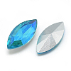 Pointed Back Glass Rhinestone Cabochons RGLA-T020-7x15mm-05-2