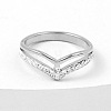 304 Stainless Steel & Handmade Polymer Clay Rhinestones Finger Rings WG9A093-01-1