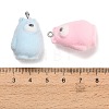 Flocking Opaque Resin Pendants FIND-E060-05-3
