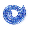 AB Color Plated Transparent Glass Beads Strands GLAA-T026-4x8mm-T04-2
