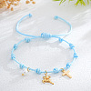 Brass & Imitation Pearl Charm Bracelets DP7998-3-1