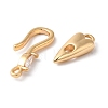 Brass S-Hook Clasps KK-C062-043G-2