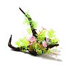 Plastic Artificial Tree Root Plants Decor DJEW-G025-10-1