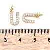 SHEGRACE Brass Micro Pave Clear Cubic Zirconia Pendants XGRQ29363-394G-U-3