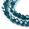 Opaque Solid Color Electroplate Glass Beads Strands LS-EGLA-A039-P2mm-A18-2
