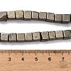 Natural Gold Pyrite/Golden Pyrite Beads Strands G-F833-F01-01-5