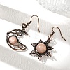 Natural Sunstone Dangle Earrings G-H359-07R-06-1