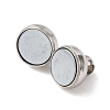 Brass Magnetic Clasps with Loops X-KK-H361-S-NR-3