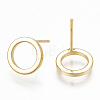 Brass Stud Earrings KK-S348-368-2