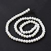 Electroplate Opaque Solid Color Glass Beads Strands LS-EGLA-A034-P8mm-L17-3