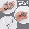 24Pcs 6 Styles Gothic Alloy Keychain KEYC-ME00020-3
