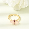 Natural Rose Quartz Cuff Rings GG-CBA0B5A-03G-04-2