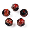 Handmade Gold Sand Lampwork Beads LAMP-T019-12mm-03-1