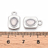 Rectangle Alloy Resin Charms PALLOY-N177-03P-3