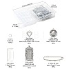 DIY Rectangle Pendant Making Kits DIY-FS0009-40-4